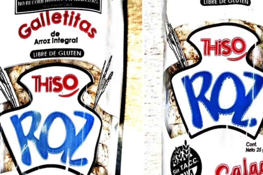 La ANMAT prohibió una marca de galletitas de arroz