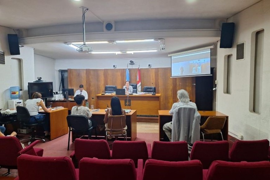 La última audiencia realizada en febrero de 2024 donde le prohibieron al acusado viajar a España.