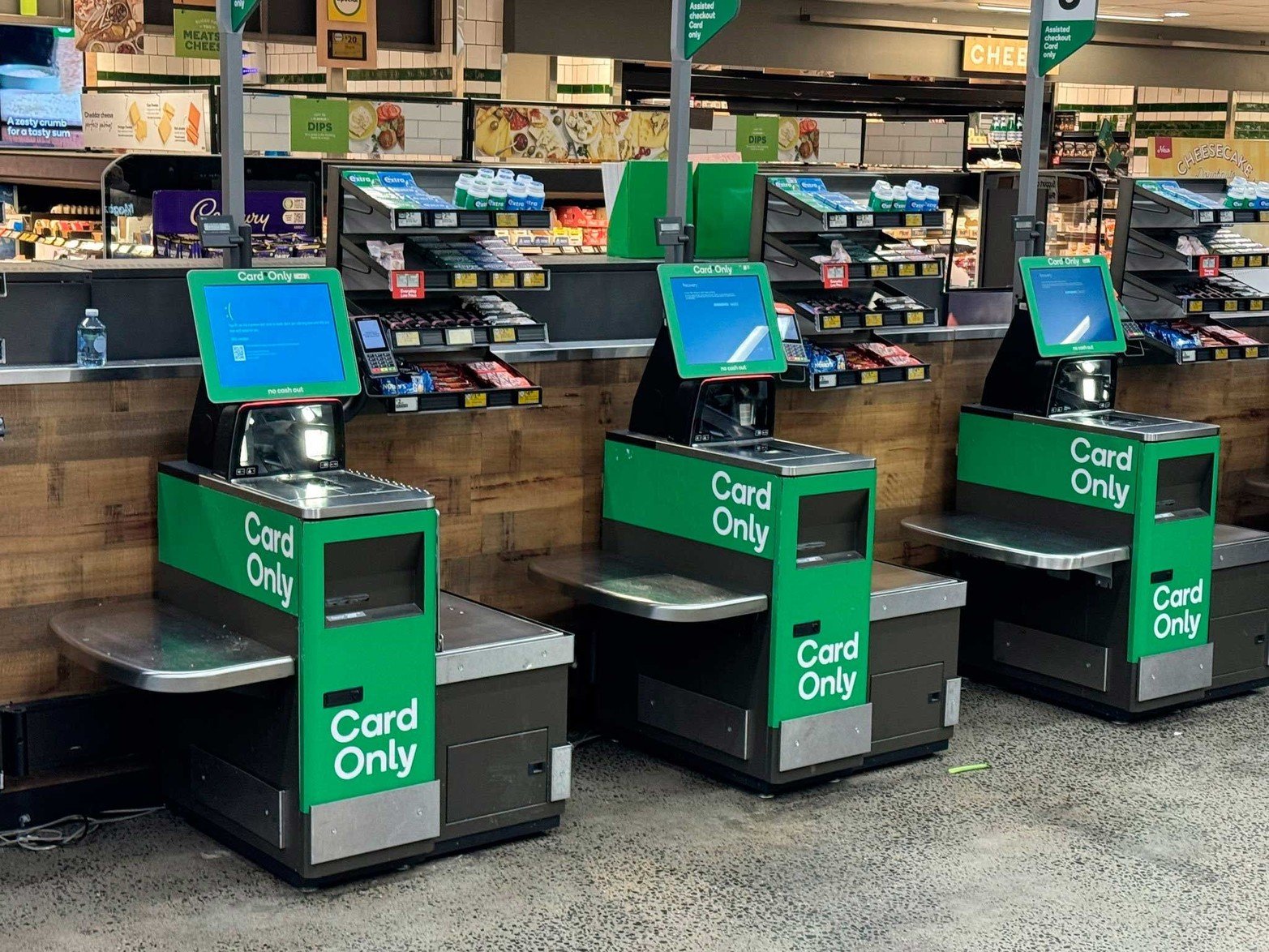 Software de un supermercado también afectado por la caída.