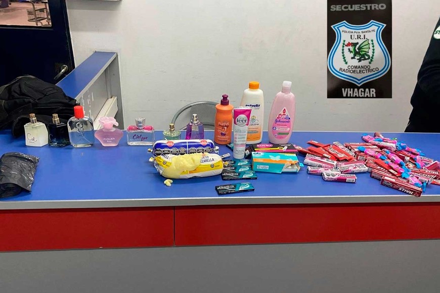 Los elementos incautados.