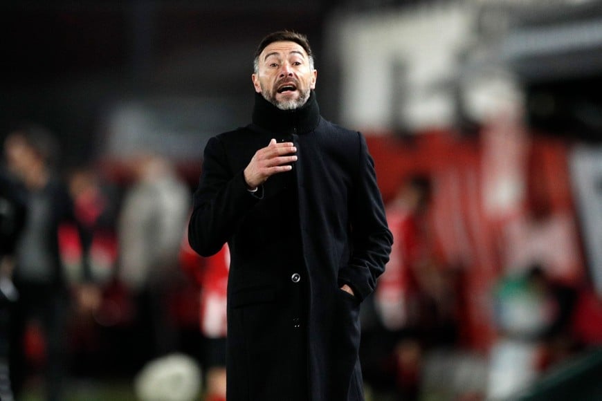 Cristian Kily González, DT del Tatengue. Crédito: Demian Alday Estévez