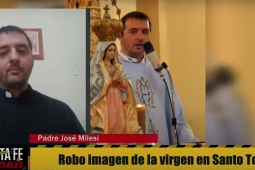 El padre José Milesi, en el programa Santa Fe Policiales.
