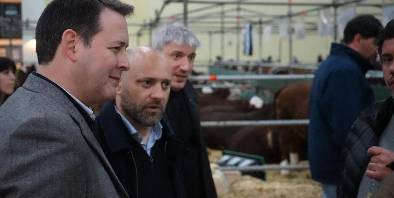 El ministro de Desarrollo Productivo de Sata Fe, Gustavo Puccini, también participó de la muestra en Buenos Aires. Foto: Agencia