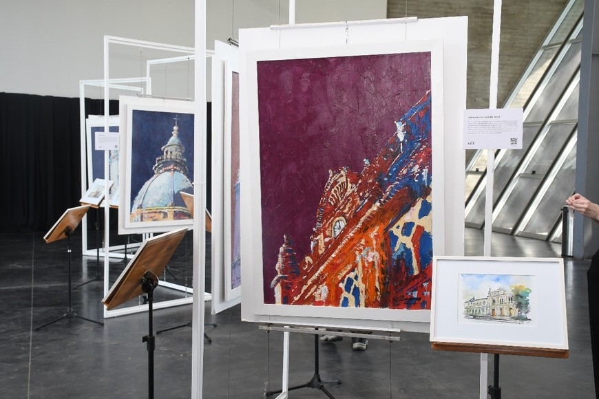 Las obras de Gustavo Pueyo. Crédito: Flavio Raina