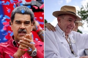 Nicolás Maduro, presidente de Venezuela desde marzo de 2013, y Edmundo González Urrutia, candidato con mayor intensión de voto. Crédito: Reuters
