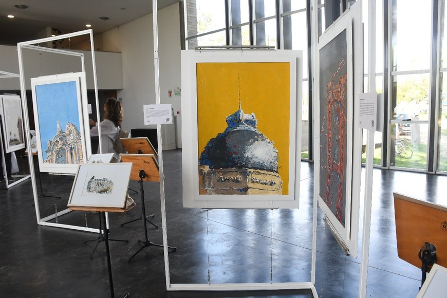 Las obras de Gustavo Pueyo. Crédito: Flavio Raina