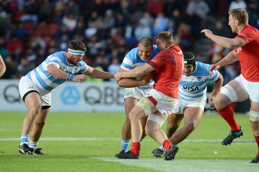 Ante Gales en 2018, última visita de Los Pumas en Santa Fe. Crédito: Luis Cetraro.