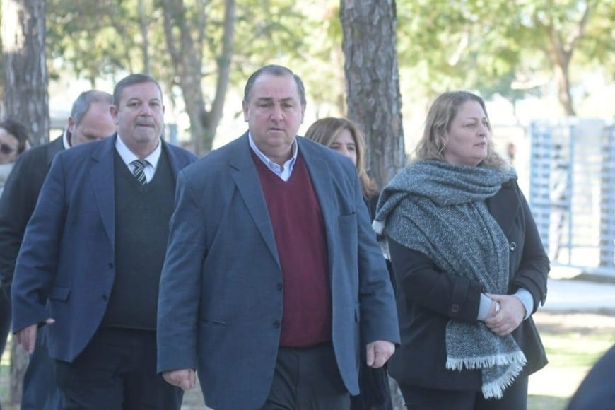 El intendente capitalino junto a Mammarella y Silvia Ciancio.