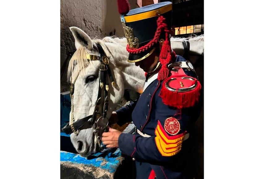 La imagen que  divulgó la cuenta oficial de Granaderos.