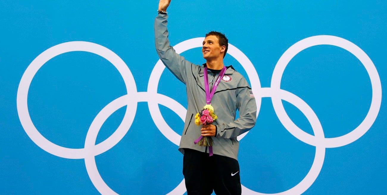Ryan Lochte en los Juegos Olímpicos de Londres 2012. Créditos: REUTERS.