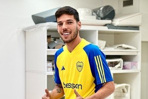 Agustín Martegani es la quinta cara nueva del plantel de Boca y podría debutar esta noche. Gentileza Olé.