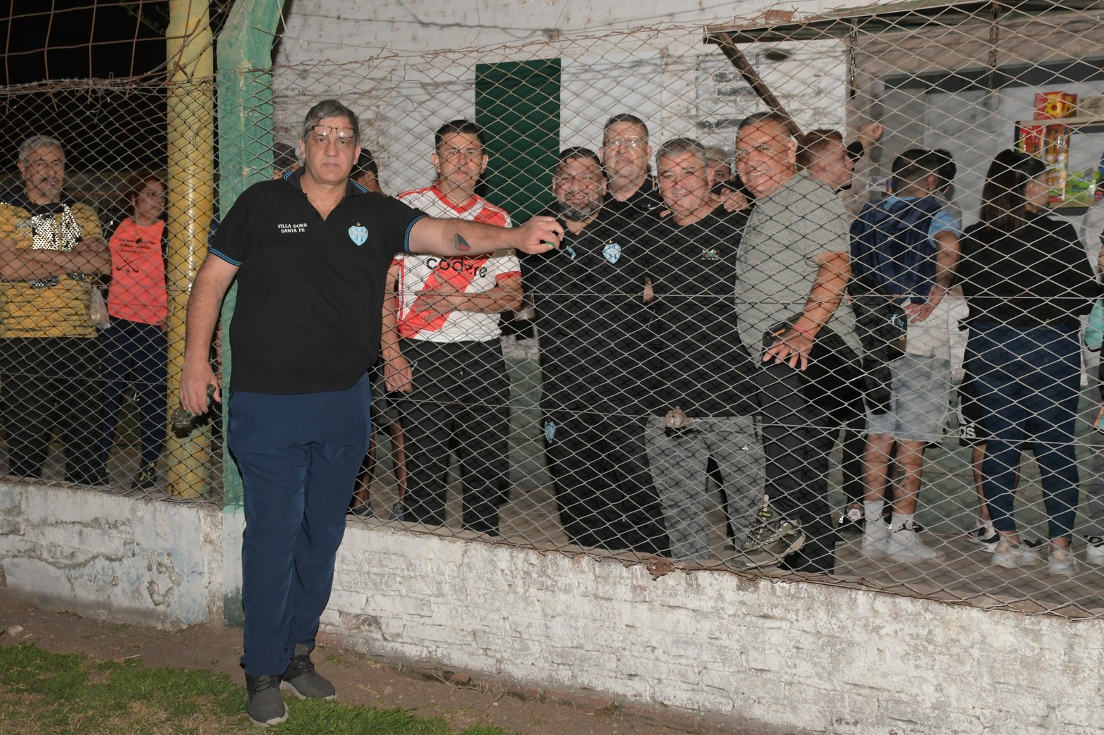 El presidente de Villa Dora también acompañó al equipo