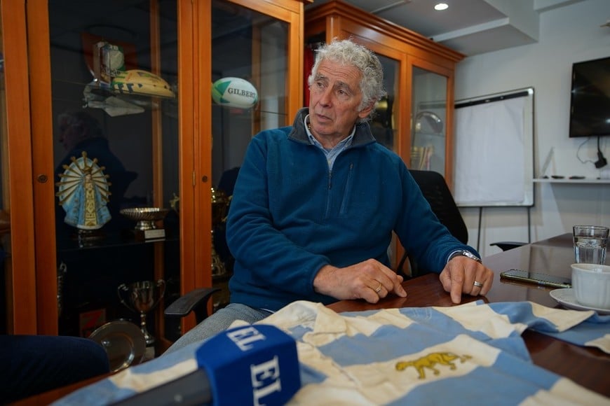 Gabriel Travaglini, presidente de la UAR, se refirió al rugby del presente con un futuro en crecimiento. Crédito: Fernando Nicola