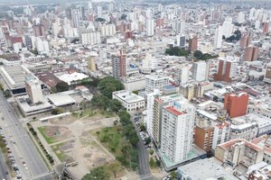 Una vista de la capital provincial, que atraviesa uno de los inviernos más fríos de los últimos tiempos. Foto: Luis Cetraro