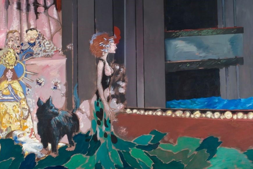 Fragmento de “Telón rápido”, obra de Rómulo Macció del año 1971.
Foto: Museo Nacional de Bellas Artes