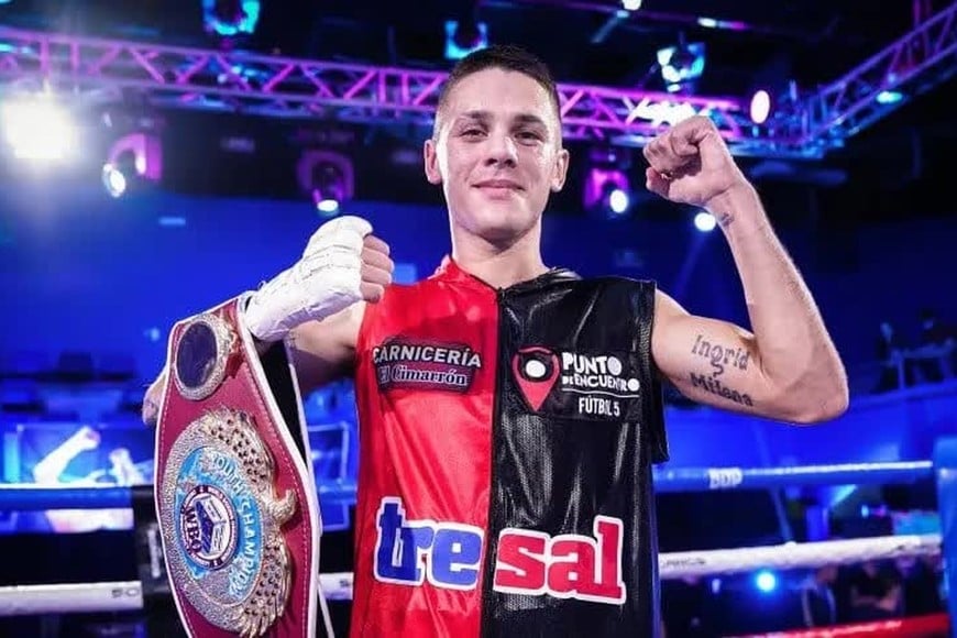 El "Rusito" Crenz quiere conservar su cinturón ante su gente en el Club Colón.