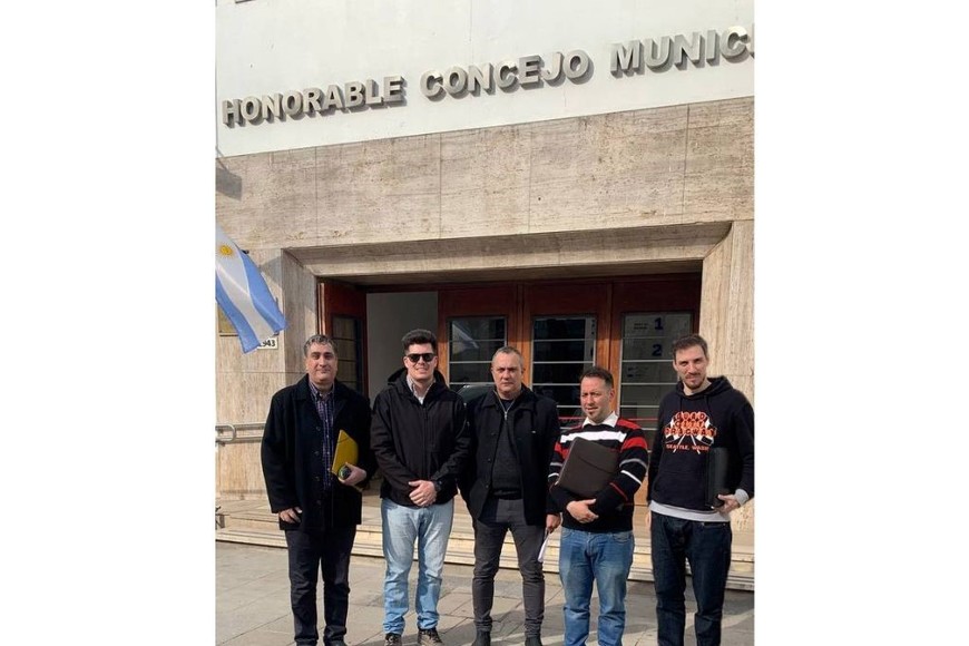 De izquierda a derecha: Jacques Kouefati, Alejandro Zurbriggen, Marcelo Vega, Esteban Espinosa, Alejandro Puglissi.