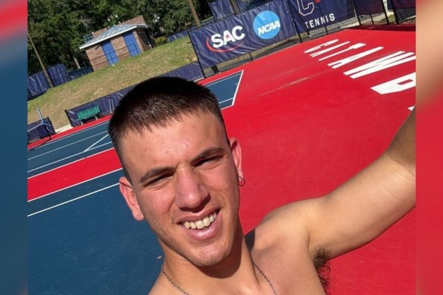 El tenista venadense se encuentra estudiando y compitiendo para la Catawba College en Salisbury-North Carolina