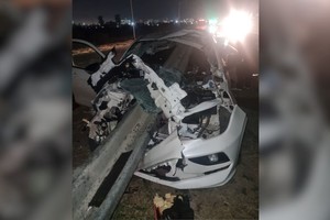 Así quedó el vehículo que protagonizó el impactante accidente.
