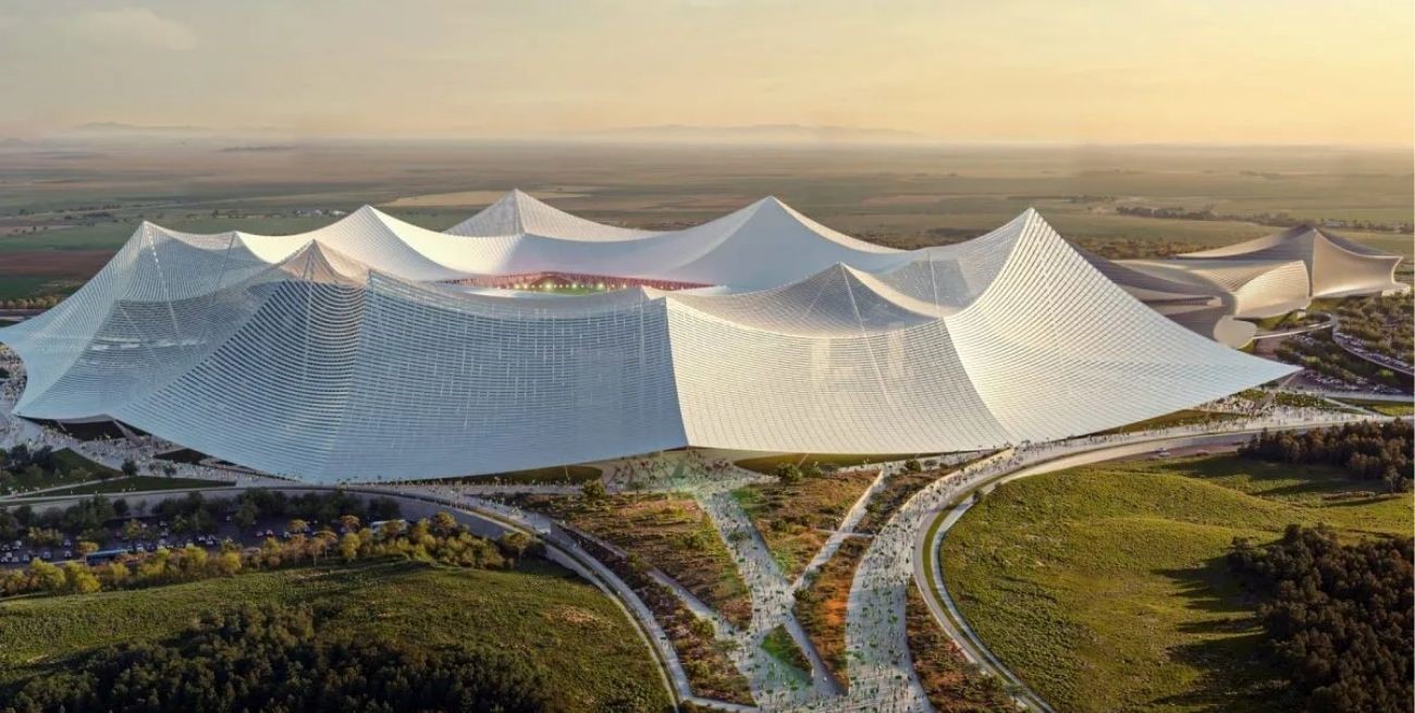 El megaproyecto de Marruecos. Foto: Populous.