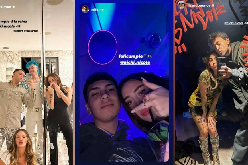 Los influencers que estuvieron en el festejo.