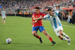 Además del partido, tampoco se podrá ver a través de la televisión pública la despedida de Ángel Di María de la Selección Argentina de Fútbol. Foto: ARCHIVO / REUTERS.