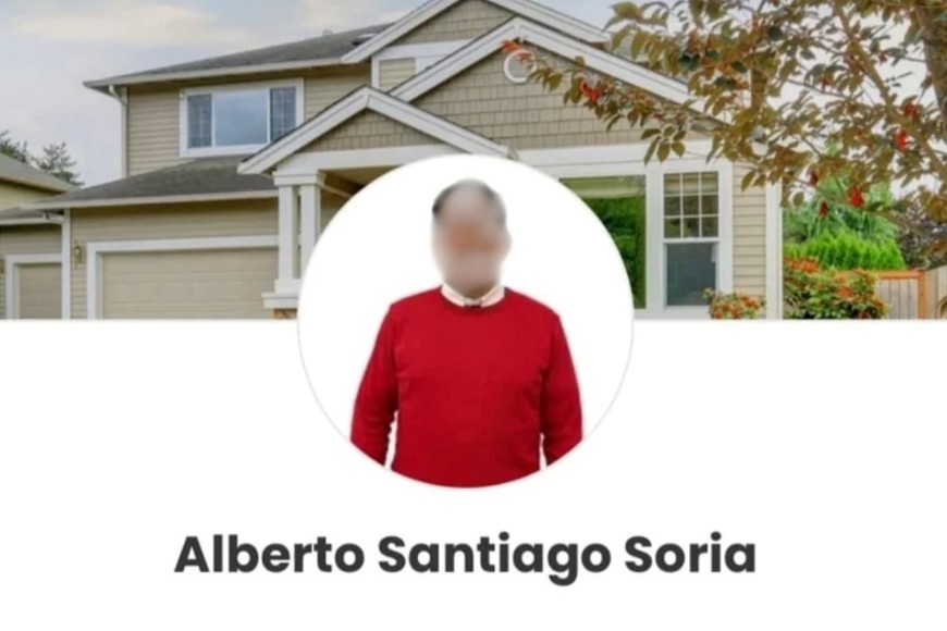 Alberto Soria al momento de la detención.