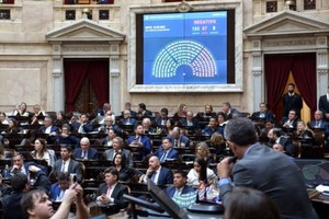La votación en la Cámara de Diputados de la Nación este miércoles. Crédito: HCDN