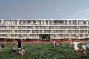 La escala de los grandes conjuntos habitacionales corresponde a un proyecto urbano, por lo cual, para remediar el déficit habitacional no sólo se requiere la rehabilitación de las construcciones, sino también la valoración de su relación con el funcionamiento de la ciudad y el uso colectivo.