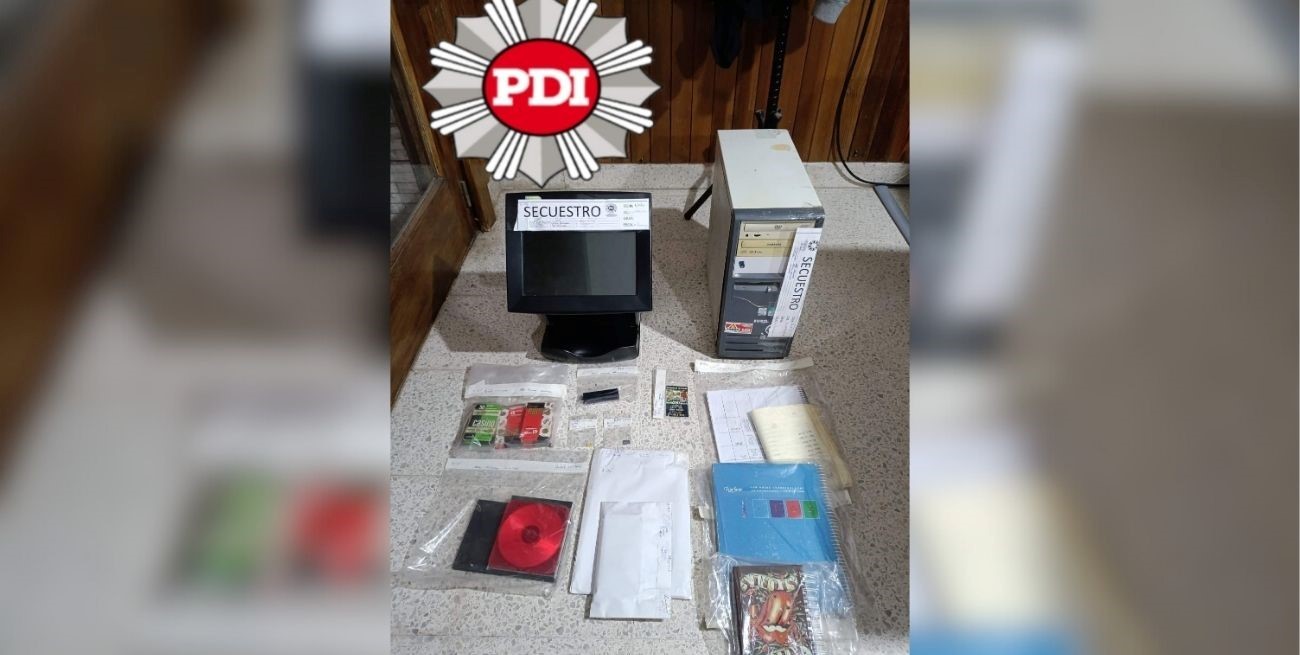 Los elementos que fueron secuestrados. Gentileza: Policía de Investigaciones de Santa Fe.