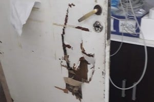 Los daños en el centro de salud de Rincón.