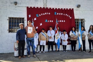 La actividad se desarrolló en el CER N° 535, que ya funciona como un nuevo Espacio Educativo al Aire Libre, para alumnos del nivel inicial hasta secundario de escuelas de toda la Provincia de Santa Fe.