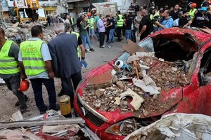 Destrozos causados por uno de los últimos ataques de Israel en los suburbios del sur de Beirut.