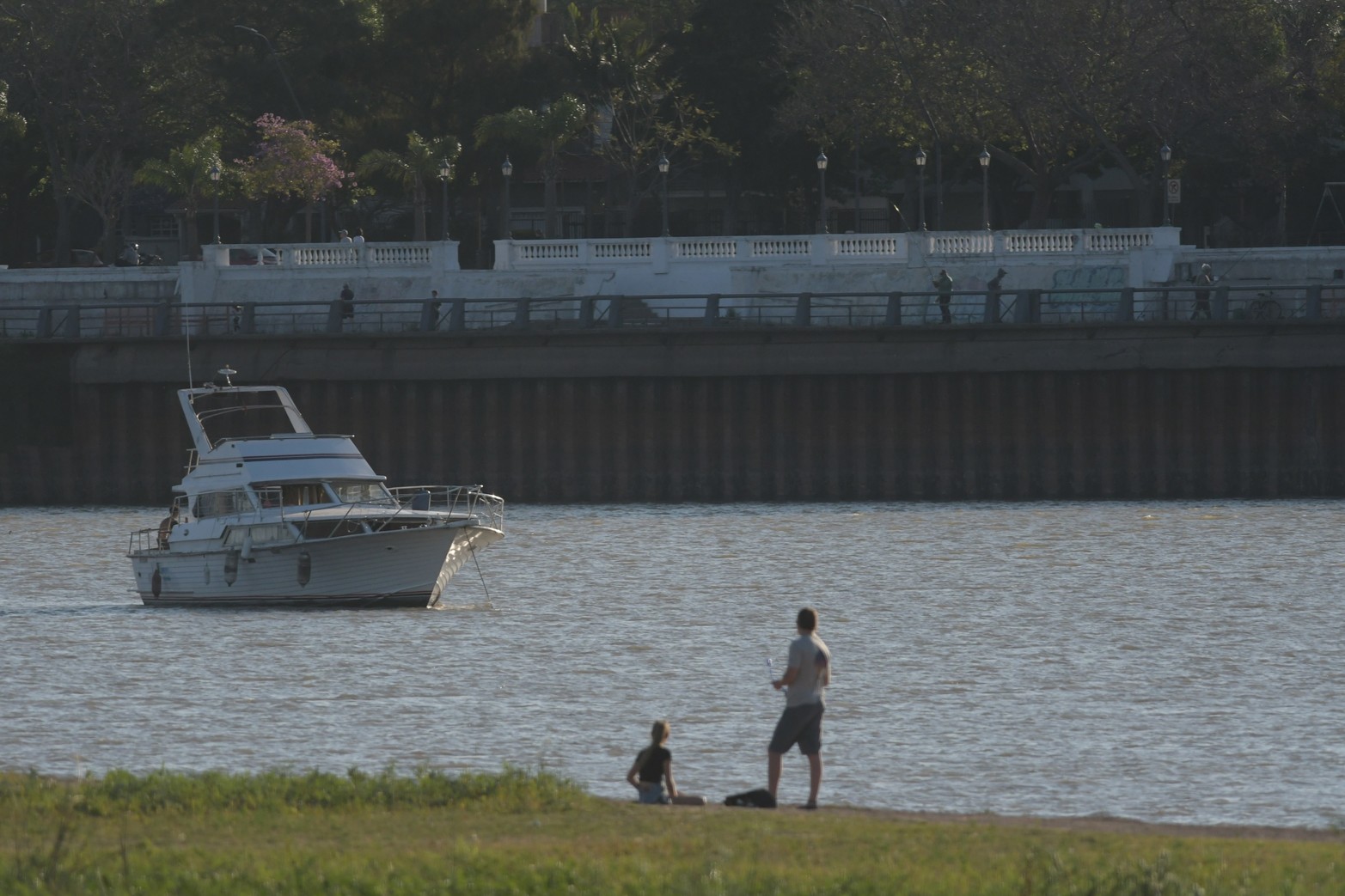 Disfrutando de la tarde entre las dos costaneras