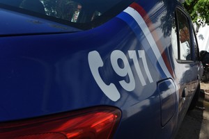 El violento incidente tuvo lugar en el cruce de calle Cristo Obrero y pasaje Leiva.Créditos: Pablo Aguirre