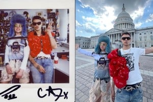 La foto oficial por haber pasado por el ciclo, y frente al Capitolio, a la conquista simbólia de Washington. Fotos: Joshua Bryant (NPR) y gentileza de los artistas