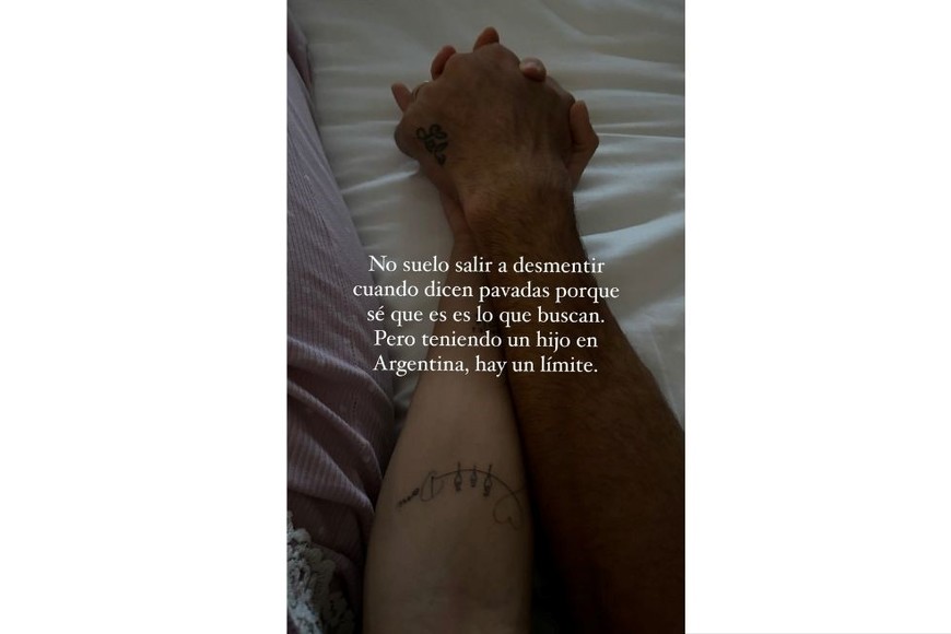 Evangelina Anderson salió a desmentir la separación.