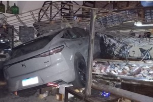 Así quedó el vehículo que protagonizó el accidente.