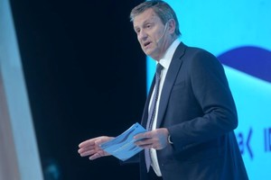 Santiago Mignone, el presidente de Idea, en el cierre del 60° Coloquio que se desarrolló en Mar del Plata.