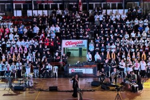 Importante cantidad de coreutas participaron del Surcanta4.
Foto: Gentileza