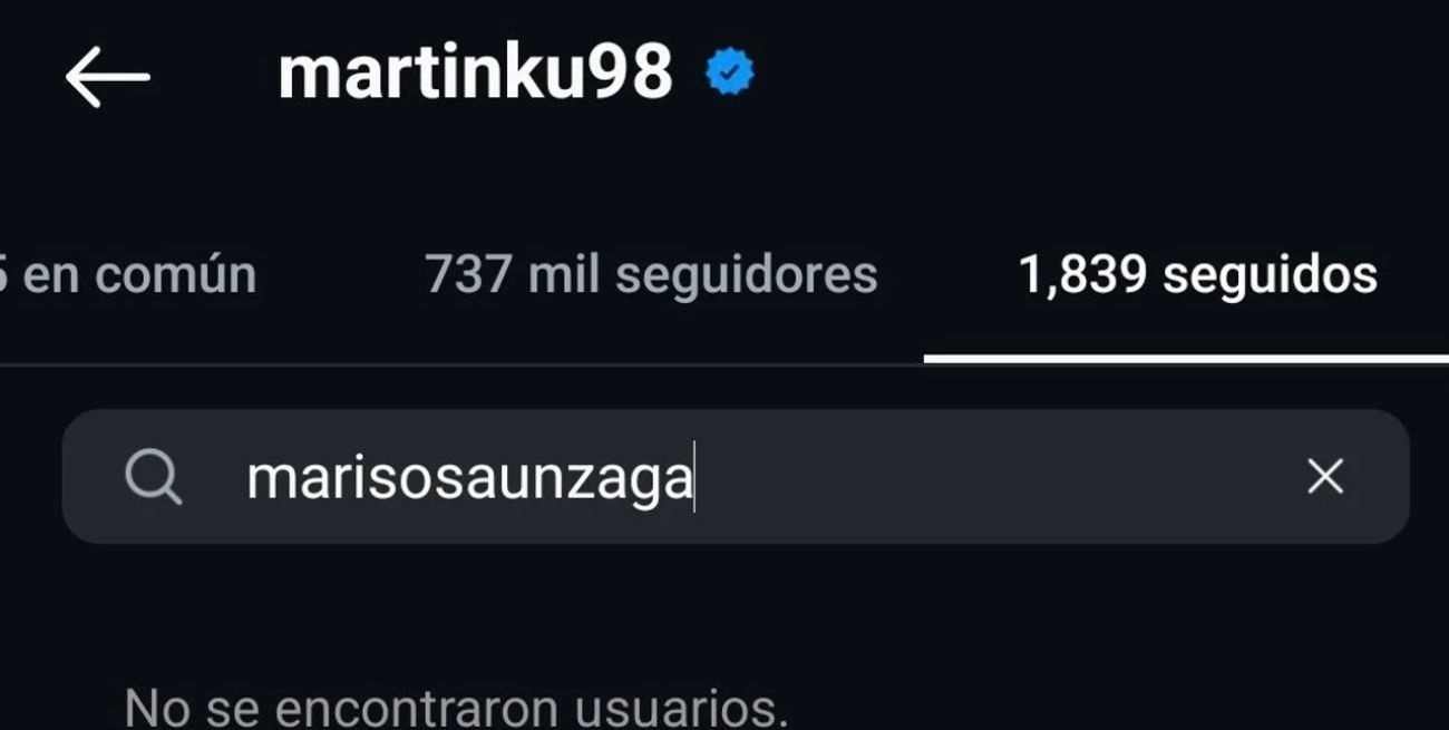 El "Chino" también dejó de seguir a su pareja en Instagram.