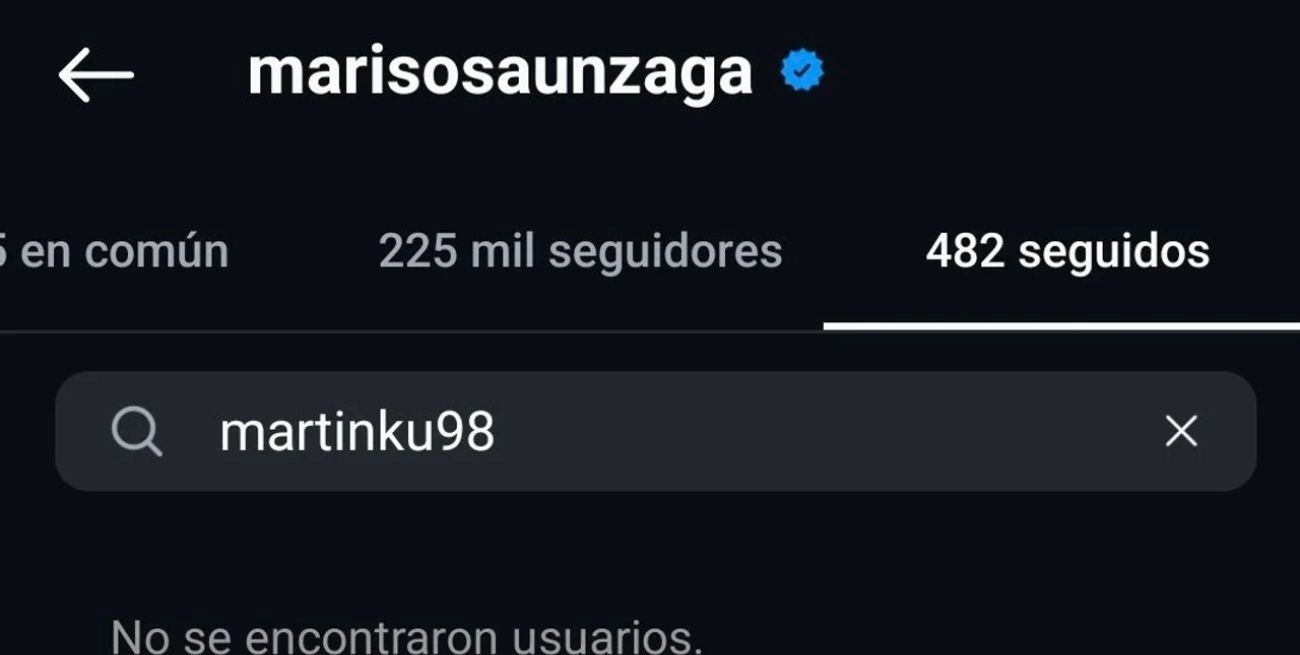 Marisol dejó de seguir al "Chino".