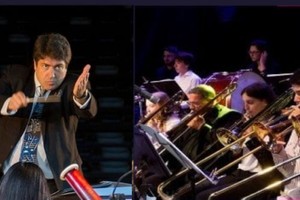 Víctor Malvicino dirigiendo la Banda Sinfónica Juvenil de la Escuela de Música 9.901