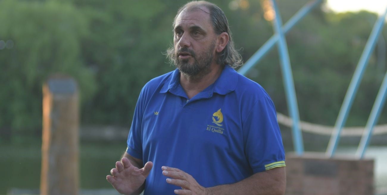 Martín Mazzoni. El DT de El Quillá sabe y conoce muy bien a su rival pero confía plenamente en sus dirigidos. Foto: Manuel Fabatía.
