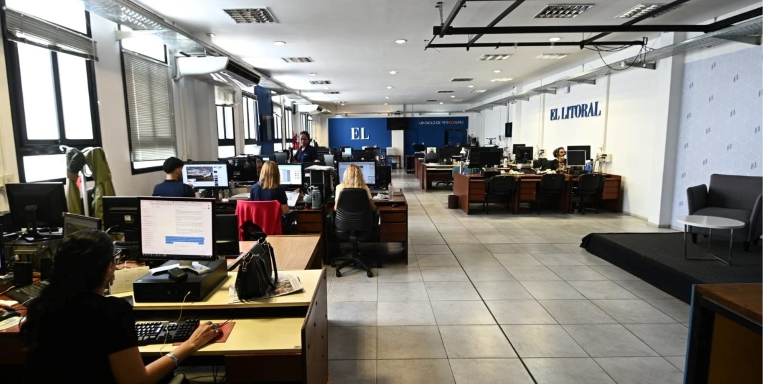 La redacción de calle Belgrano al 2500.