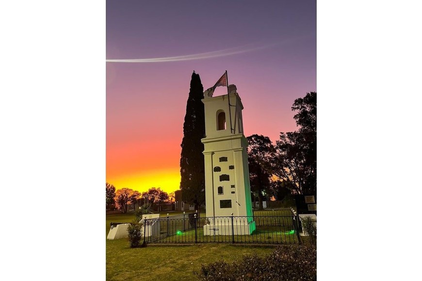 Vista nocturna del mirador. Foto: Gentileza.