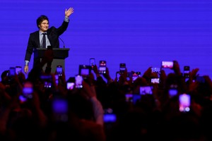 Javier Milei dio el discurso de cierre de la CPAC Argentina, uno de los foros de debate conservadores más importantes del mundo. Foto: REUTERS / Agustin Marcarian.