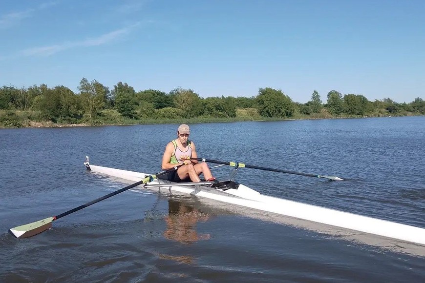 Galo Dodorico. Un n destacado remero que busca dar los mejor.