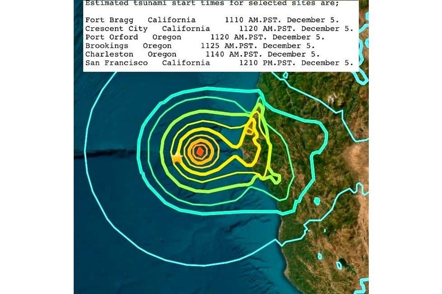 El lugar exacto donde los expertos ubicaron al epicentro.
