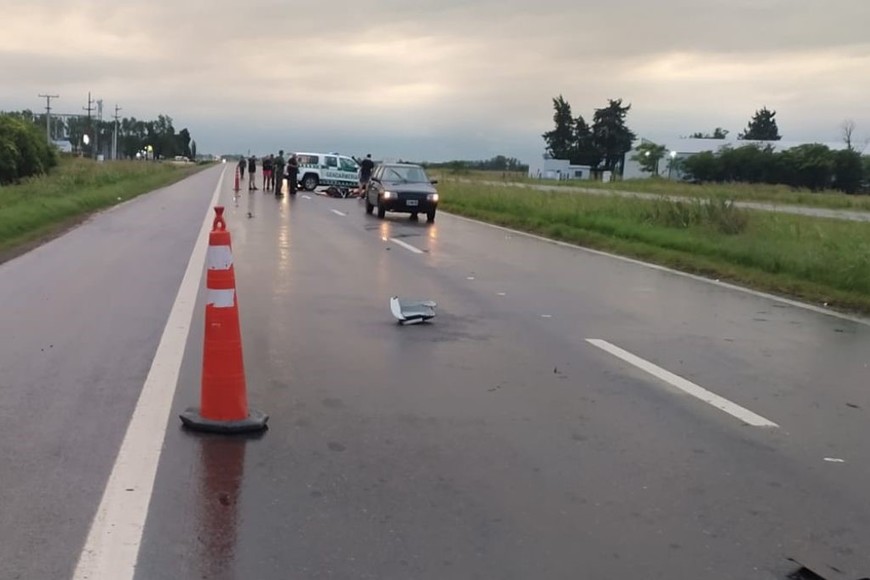 El siniestro vial ocurrió en las primeras horas de la mañana en el kilómetro 212.
